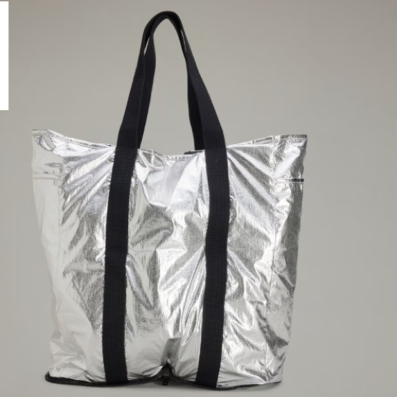Y-3 Yohji Yamamoto x adidas Y-3 BEACH TOTE Metallic Silver & Black Streetwear - Picture 5 of 16